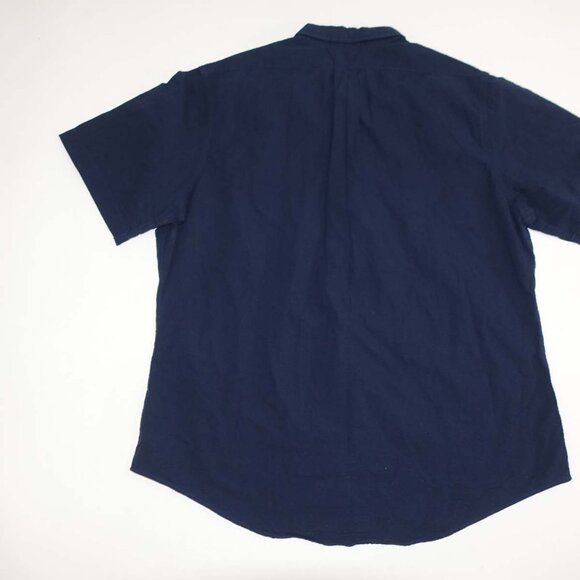 Brooks Brothers Men's Seersucker Regent Button Front Shirt Size XL Navy Blue - Picture 4 of 4